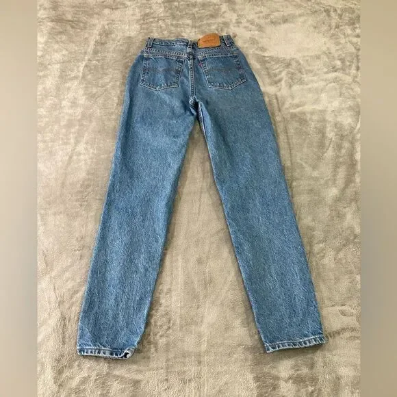 Vintage Levi's 17512-0291 Jeans Womens 7 High Rise Taper Leg 90s Retro - Picture 2 of 10